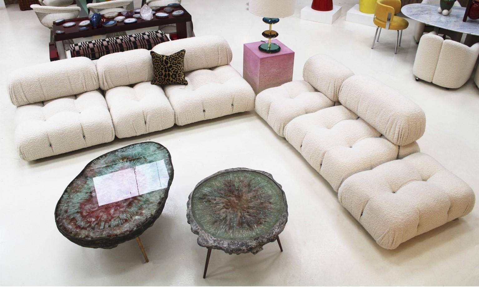 White Modular Sofa Model Camaleonda Designed By Mario Bellini. Italy 1970