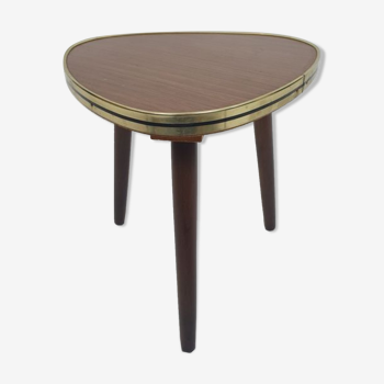 Porte plante guéridon tripode table d'appoint formica