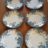 Set of 8 flat plates Saint Amand and Hamage
