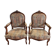 Paire de fauteuils rocaille Louis XV