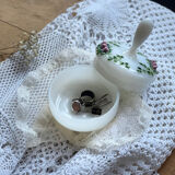 Poudrier en verre opaline Pierre Scheinder