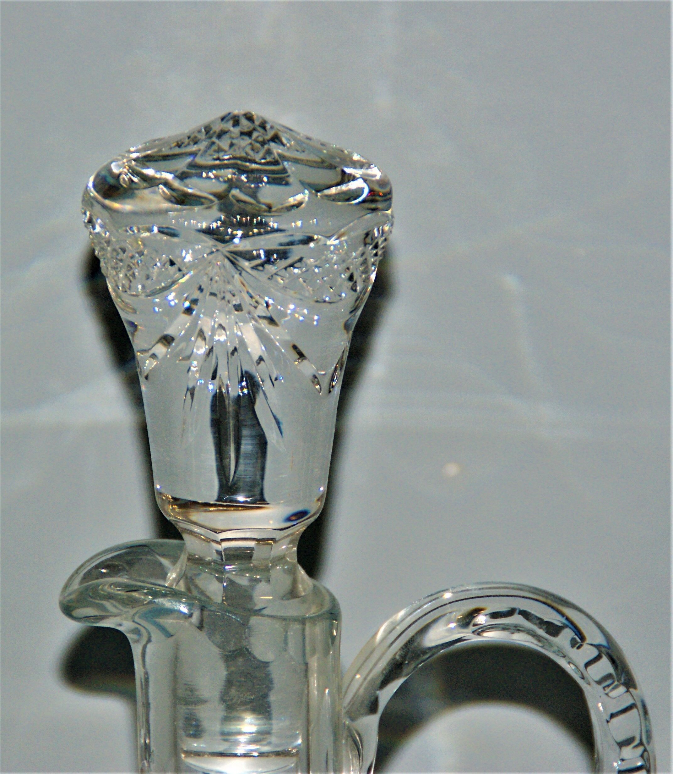 Carafe ewer for wine or water crystal cross of lorraine