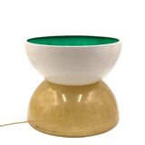 Planter / Pot fiberglass lamp, Luci Milano Italy, 1970s