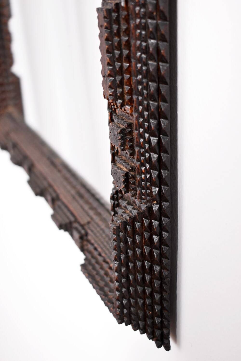 Black forest wooden mirror 1, 1910s.