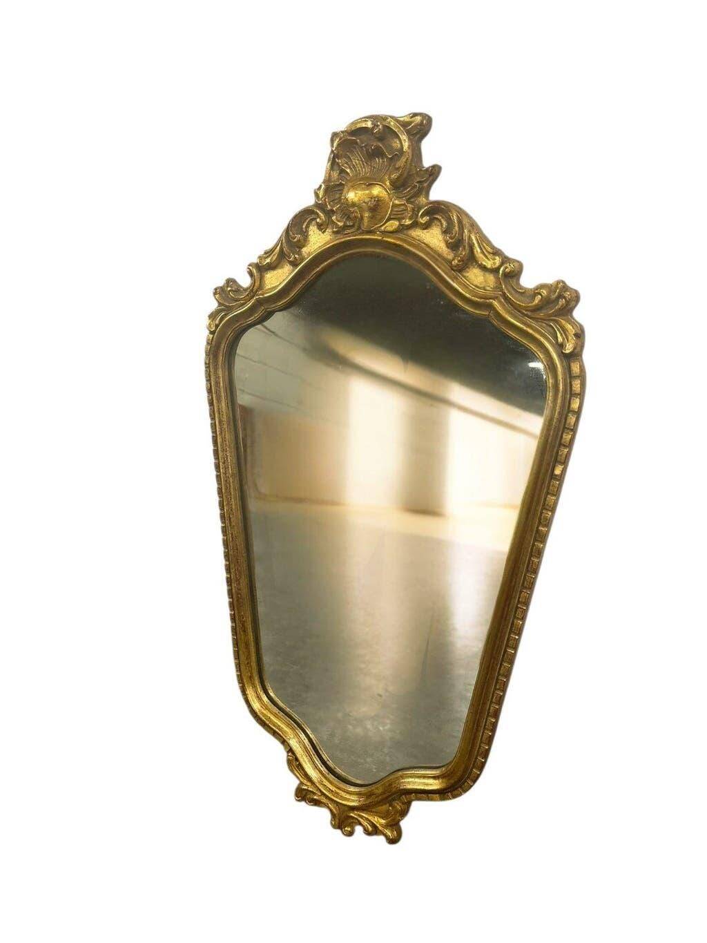Miroir baroque doré vintage / miroir mural