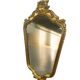 Miroir baroque doré vintage / miroir mural