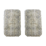 Mid-Century Modern Murano Glass Wall Lights, Italy, 1950s