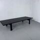 Mid-century modern Japandi black slat bench coffee table by Martin Visser for 't Spectrum, 1960s