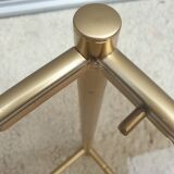Coffee table bamboo smoked glass