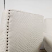Italian armchairs from the 1950s in cream fabric with iron legs.