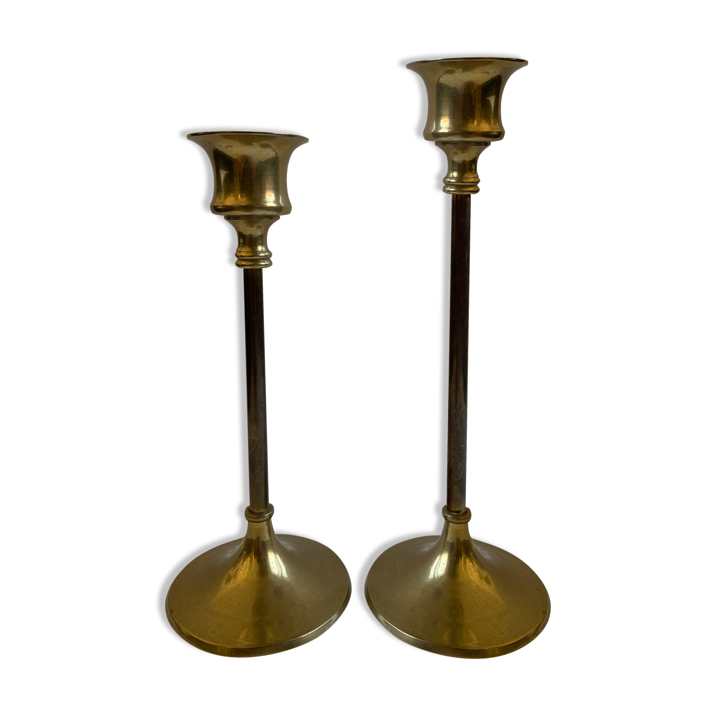 Pair of golden candlesticks