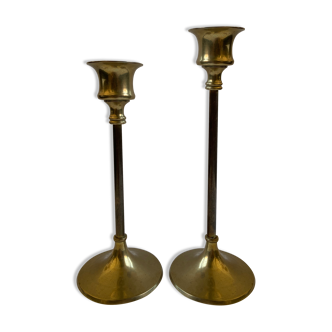 Pair of golden candlesticks