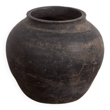 Antique wabi sabi ceramic vase (c.1900) #4