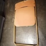 Lot 3 stained lafuma folding chairs