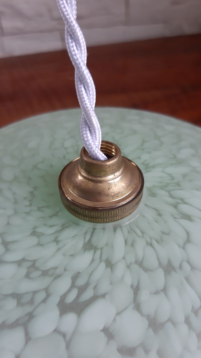 Vintage glass suspension Clichy