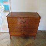 Vintage - Chest of drawers - 4 drawers - wood - 1950s/60s - modernist/Scandinavian