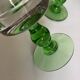 Set of 12 massive stemmed tumbler glasses 1960