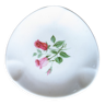 Ashtray old Limoges porcelain pink flower