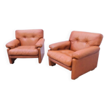 Pair of "Coronado" armchairs by Afra & Tobia Scarpa for B&B Italia, Italy 1970