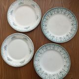 Set of 4 mismatched iron earth plates