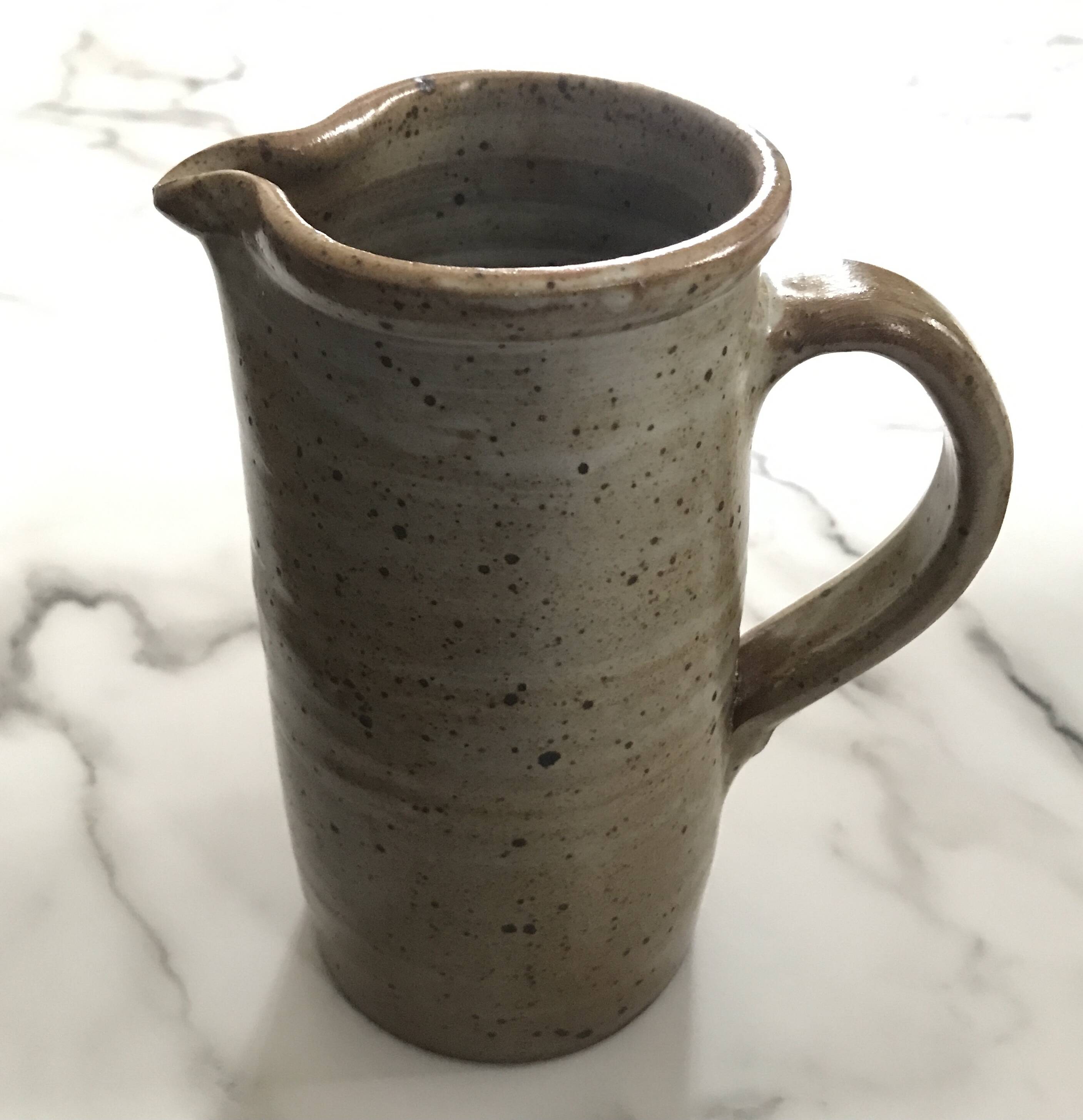 Pyrite stoneware pitcher