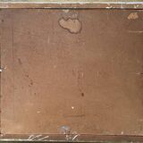 Table ec. French HSP “Edge of pond with trees” signed (to be deciphered)