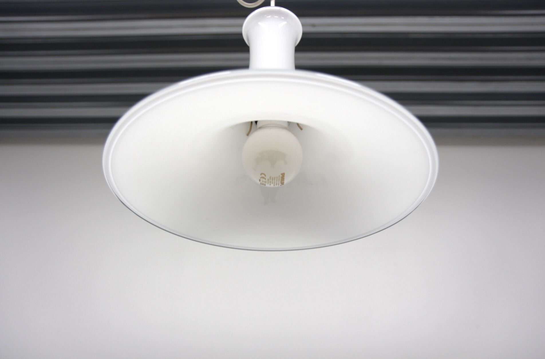 Glass pendant lamp, "Madarin Pendel" Holmegaard, Denmark, 1970