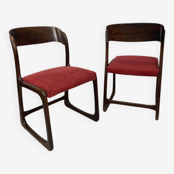 Pair of sled chairs