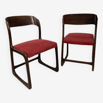 Paire de chaises traineau