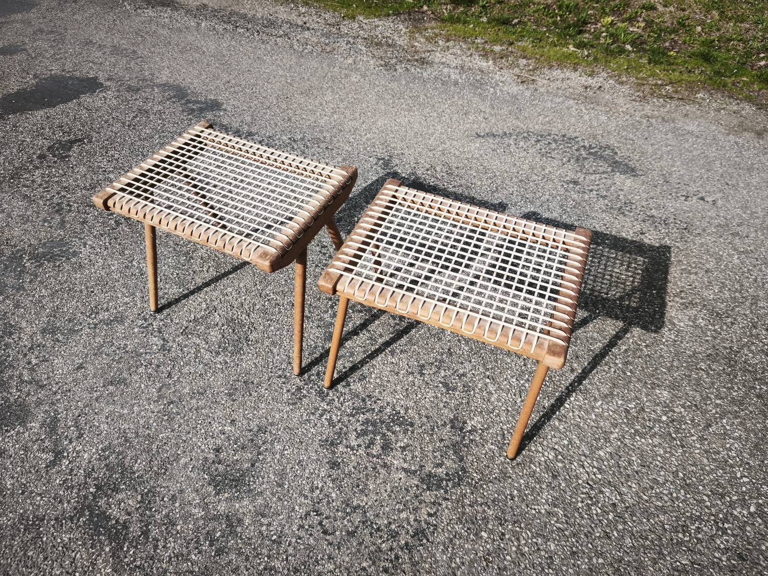 Pair of Georges Tigien stools
