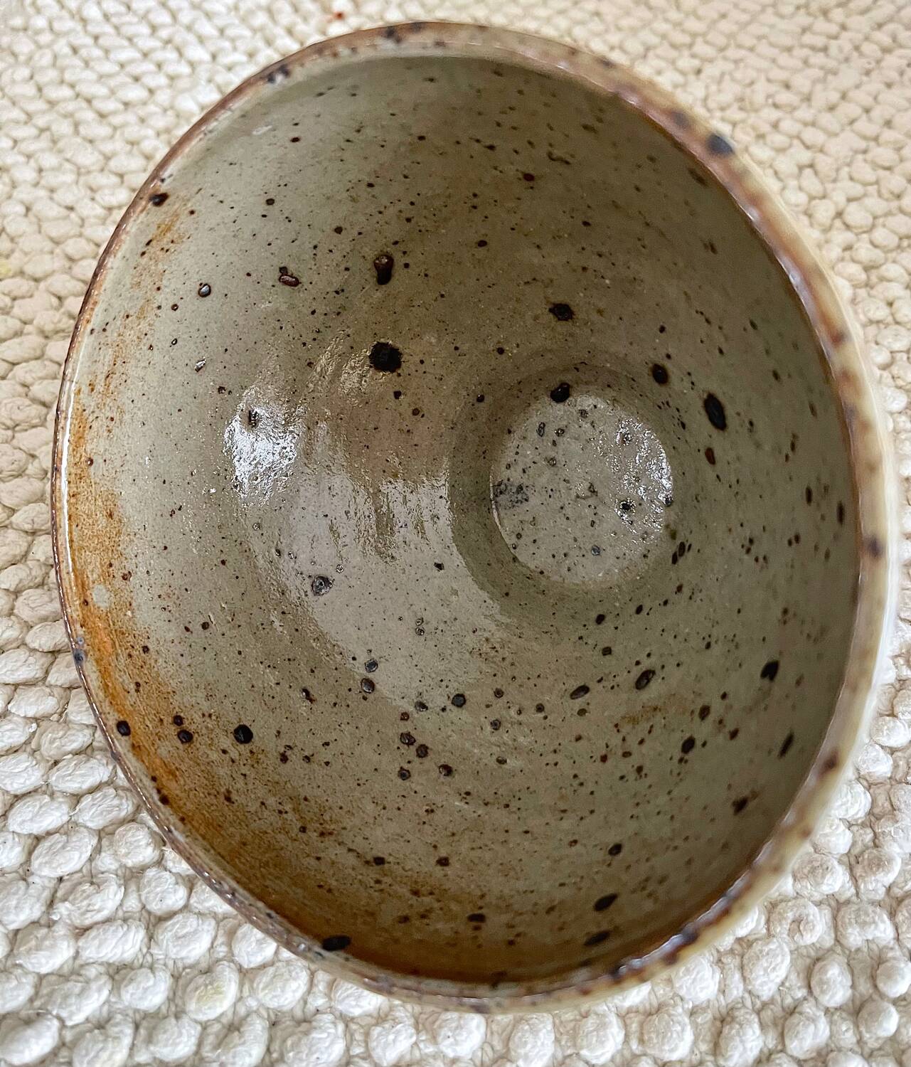 Pyrite stoneware bowl
