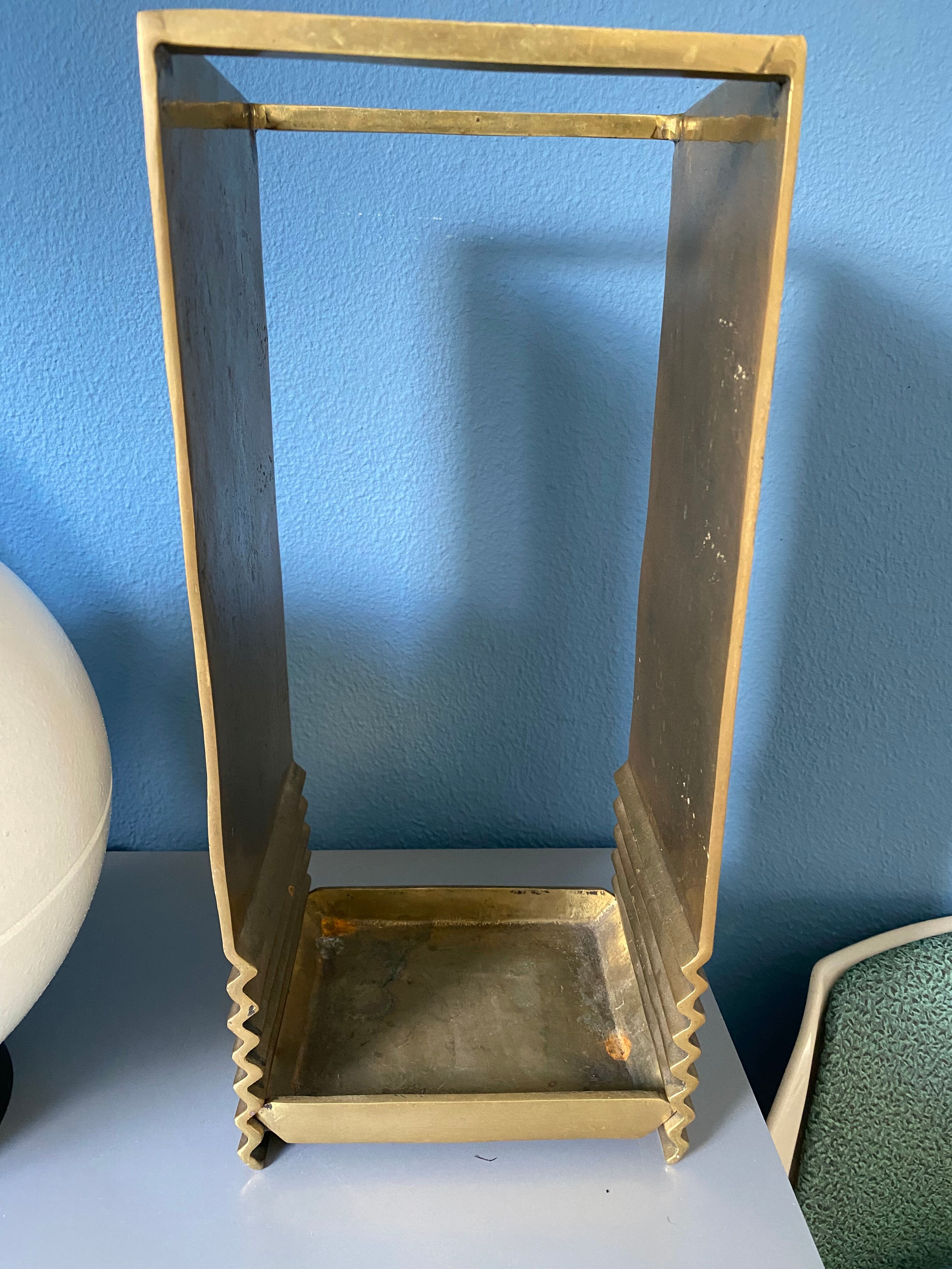Hollywood Regency Vintage Brass Umbrella Stand