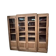 oak display cabinet with 4 doors