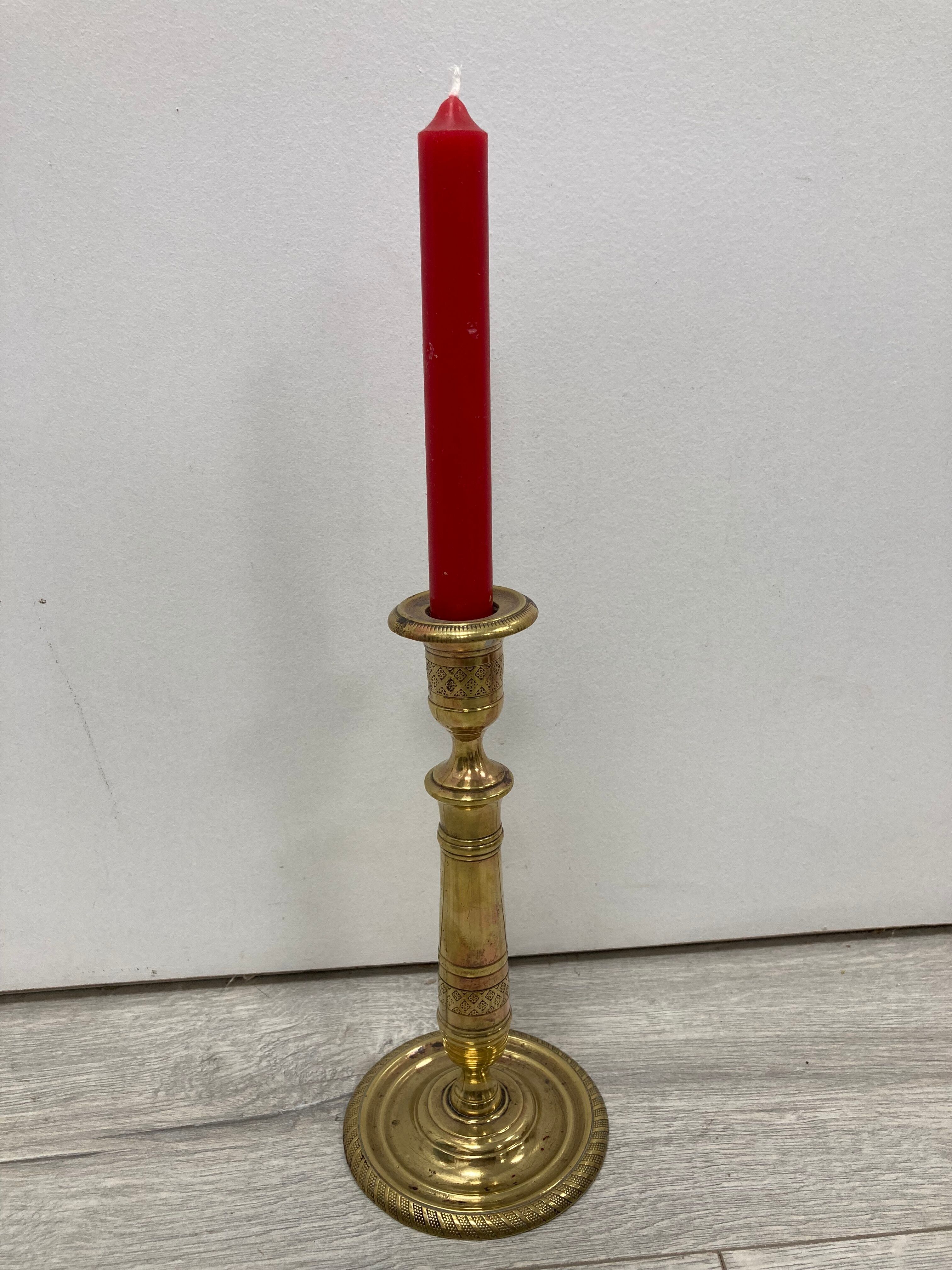 Bougeoir en laiton vintage