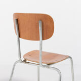 Set of 4 Danish school chairs from the 1960s