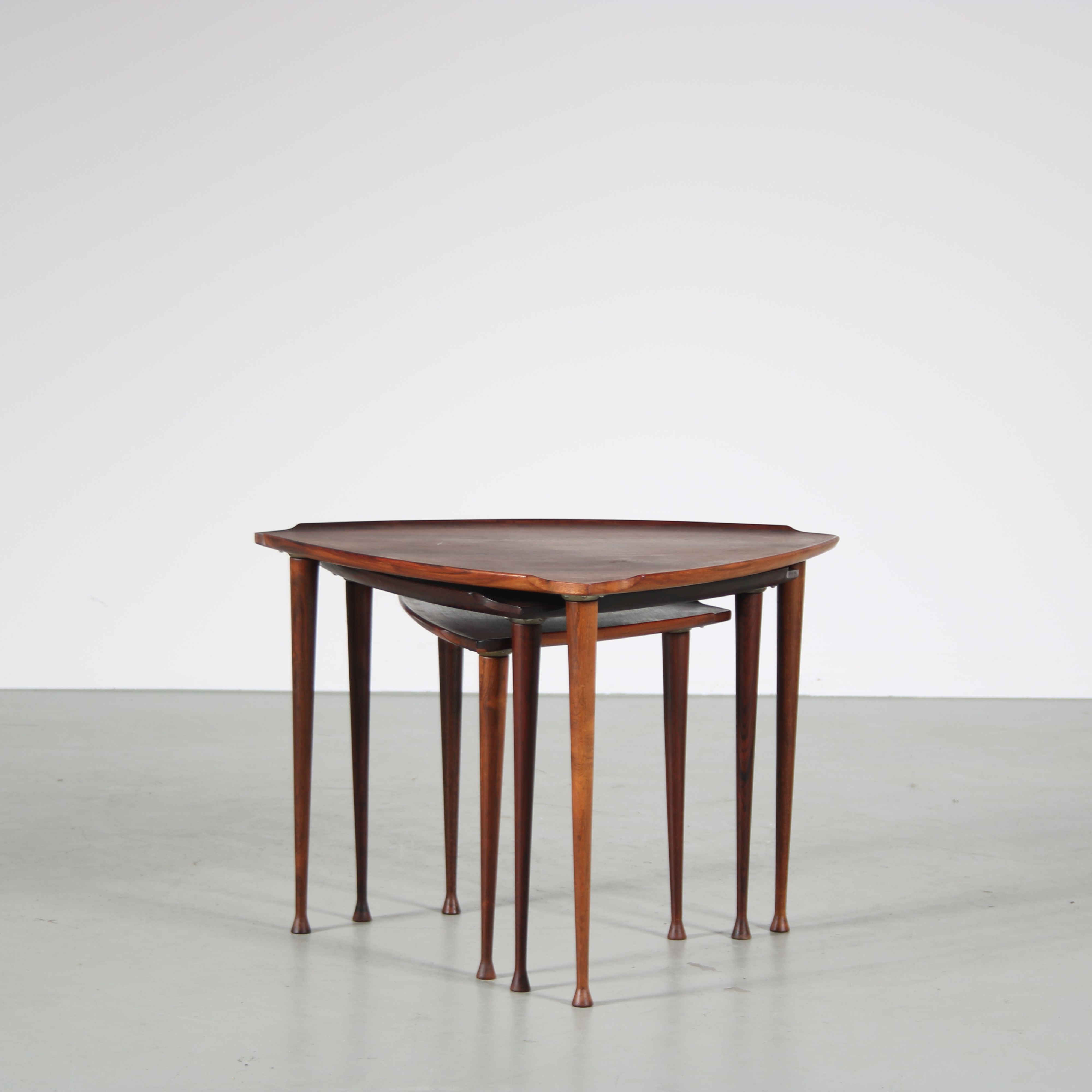 Tables by Poul Jensen for Selig, Denmark 1950