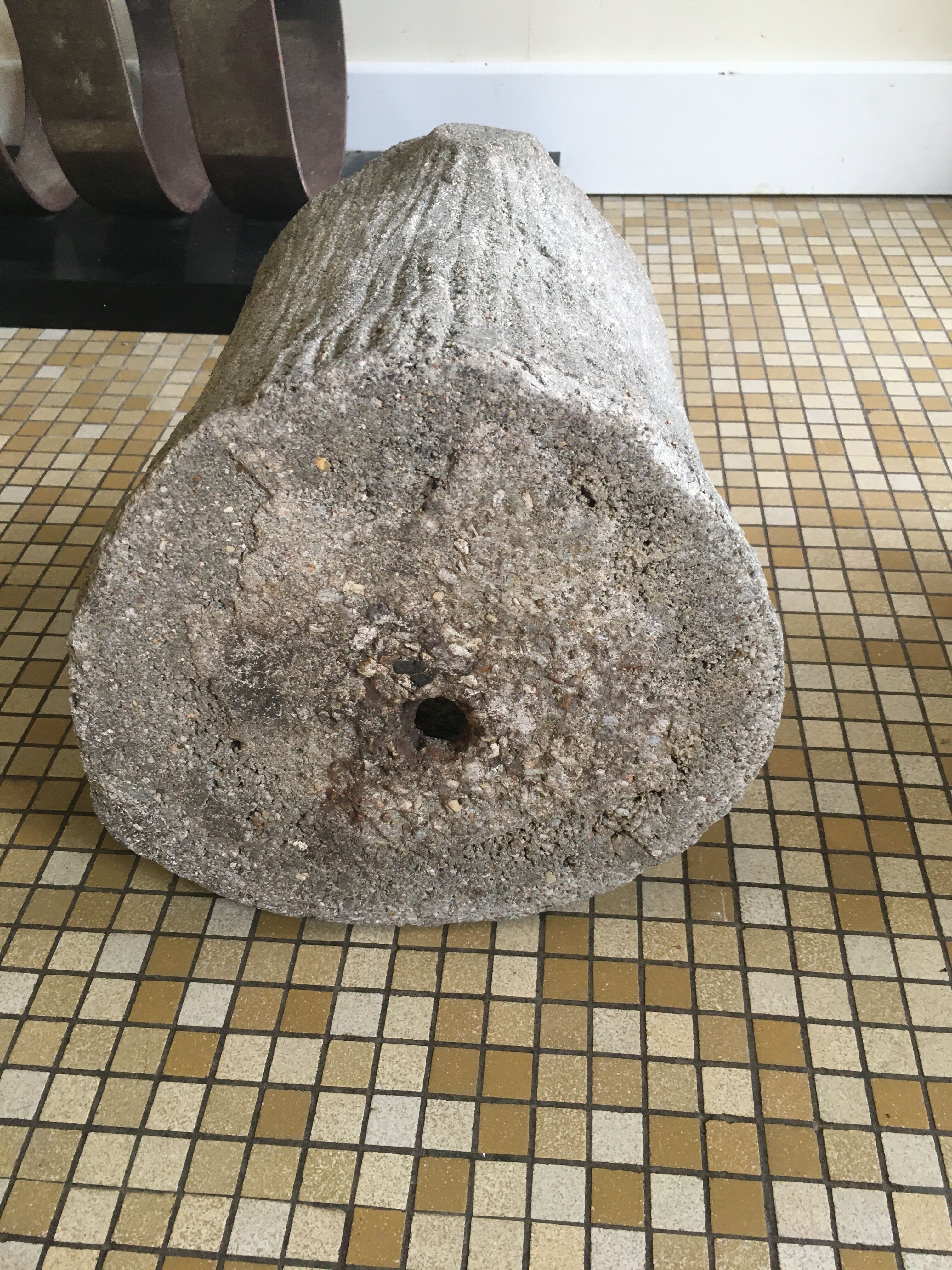 Pair of concrete planters