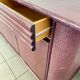ROBERTI RATTAN PINK/PURPLE SIDEBOARD - ITALY 1990'S