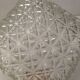 Old vintage ceiling light molded glass suspension chandelier