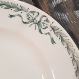 Lot of 10 plates in Terre de Fer Longchamp model Belleville