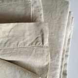 Reserve farm table in raw Métis linen 3m x 2m