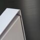 Vintage 1980s lamp in white lacquered metal