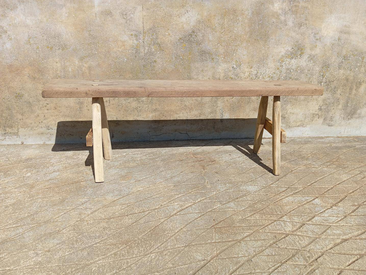 Small wooden bench