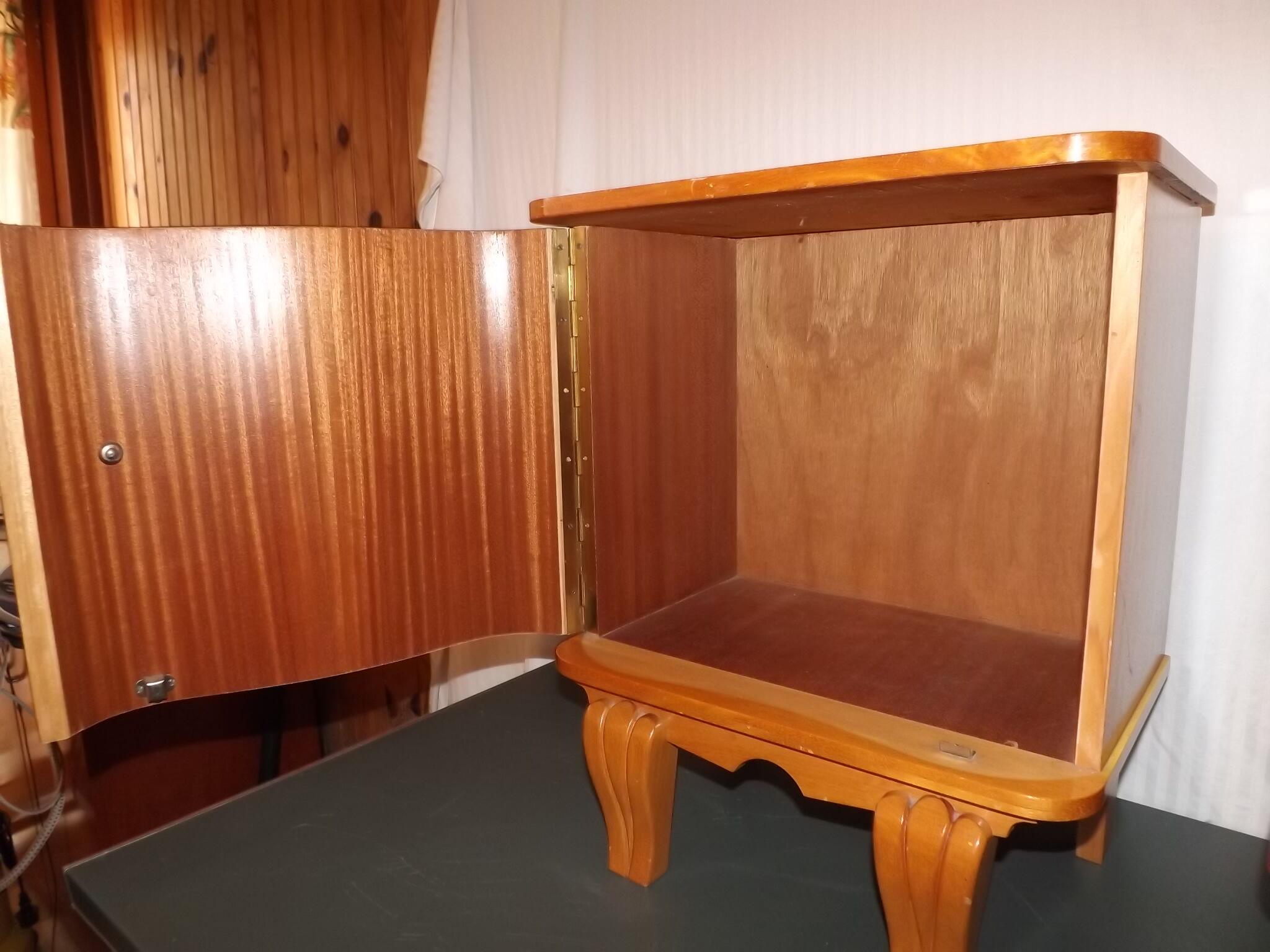 Pair of bedside lemon tree and brass