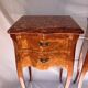 Pair of French Rosewood Nightstands, Marble Top Nighstands, Marquetry Bedsi