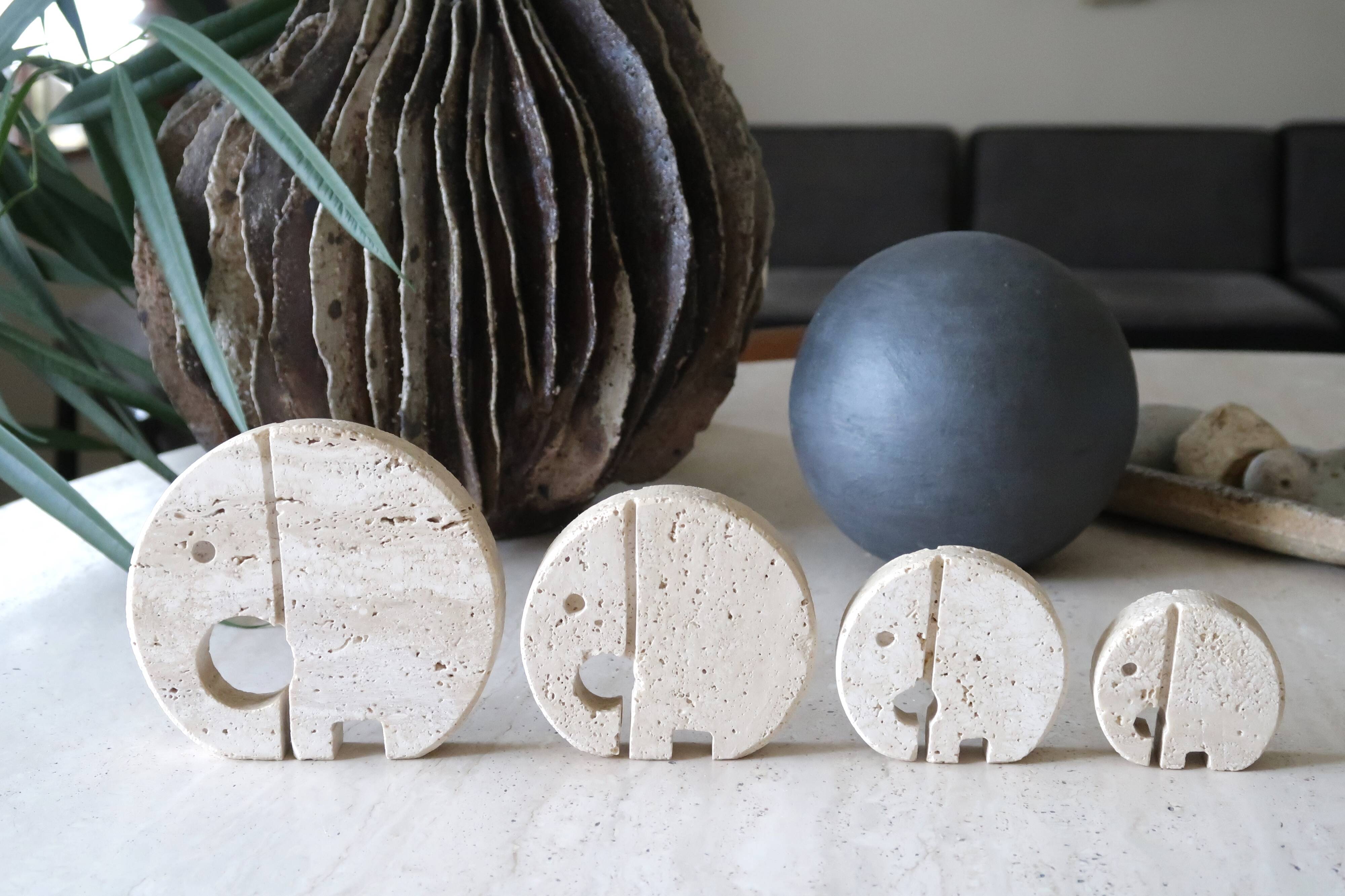 Travertine elephants, 70s