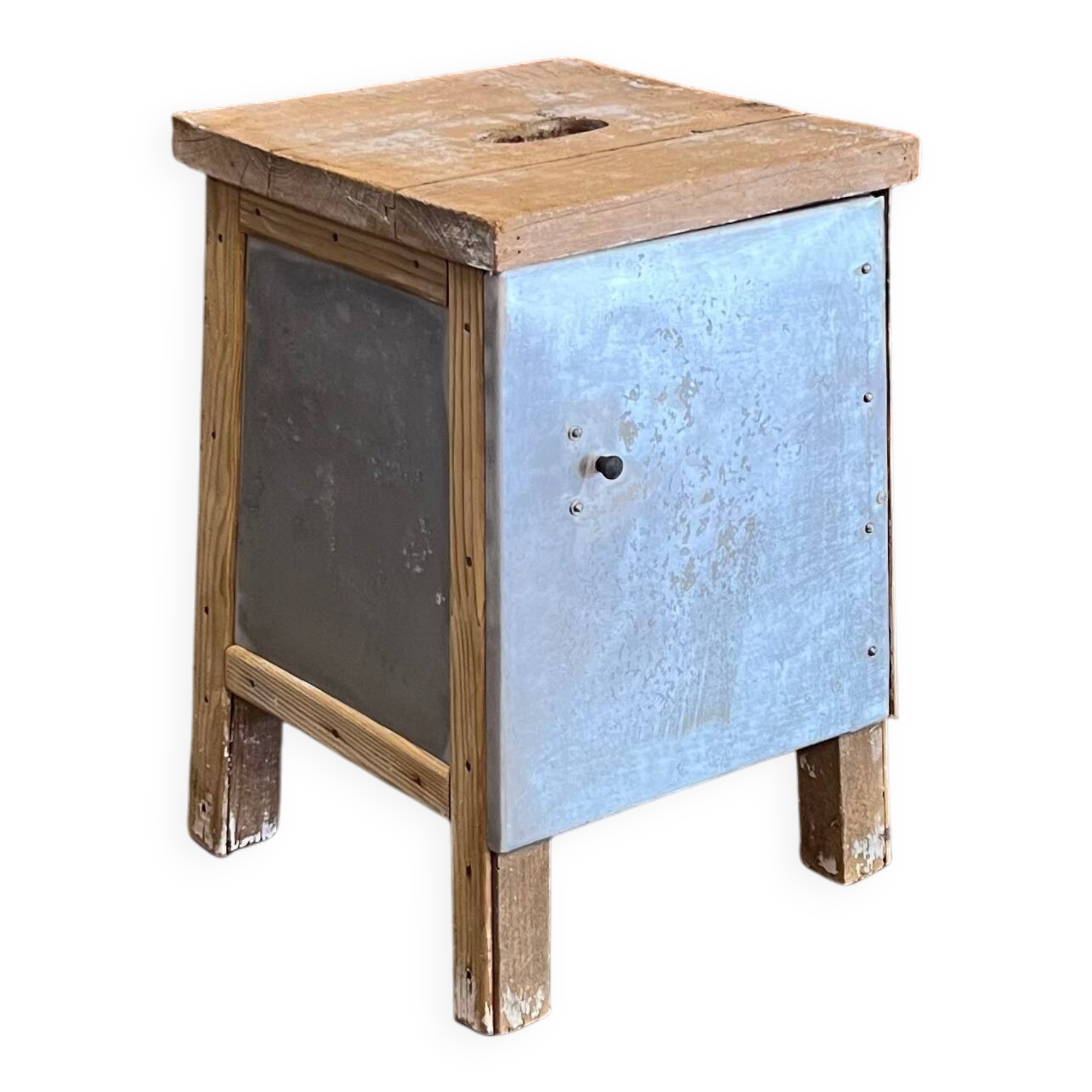 Le tabouret coffre d'atelier