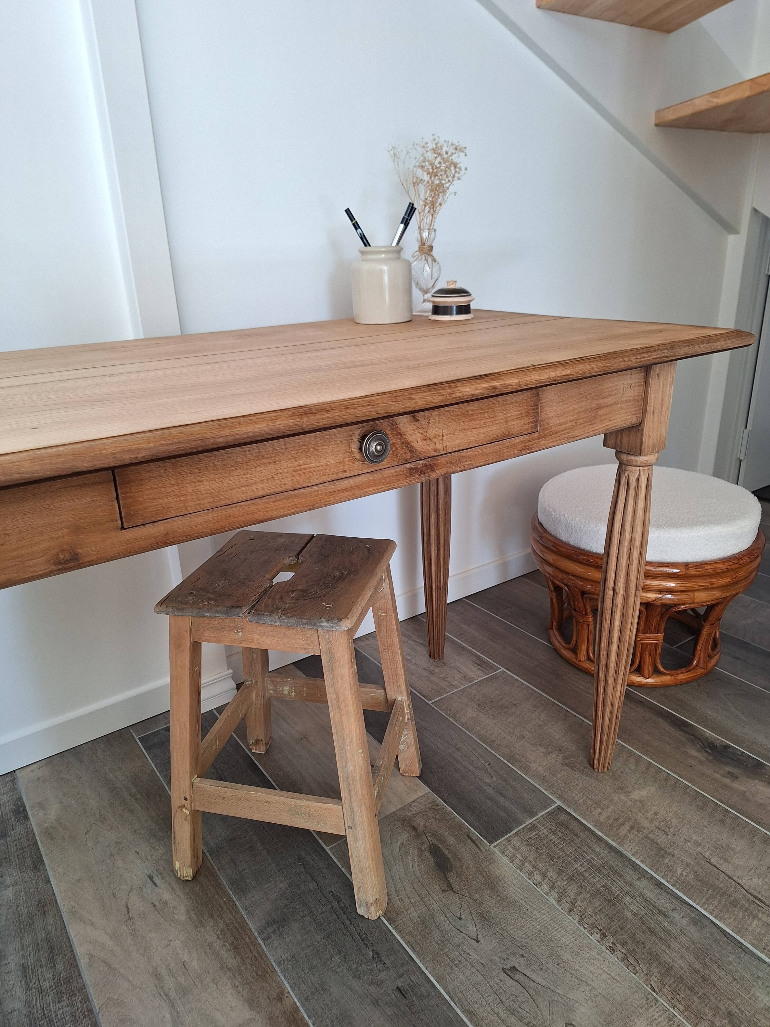 Country style oak farmhouse desk / table