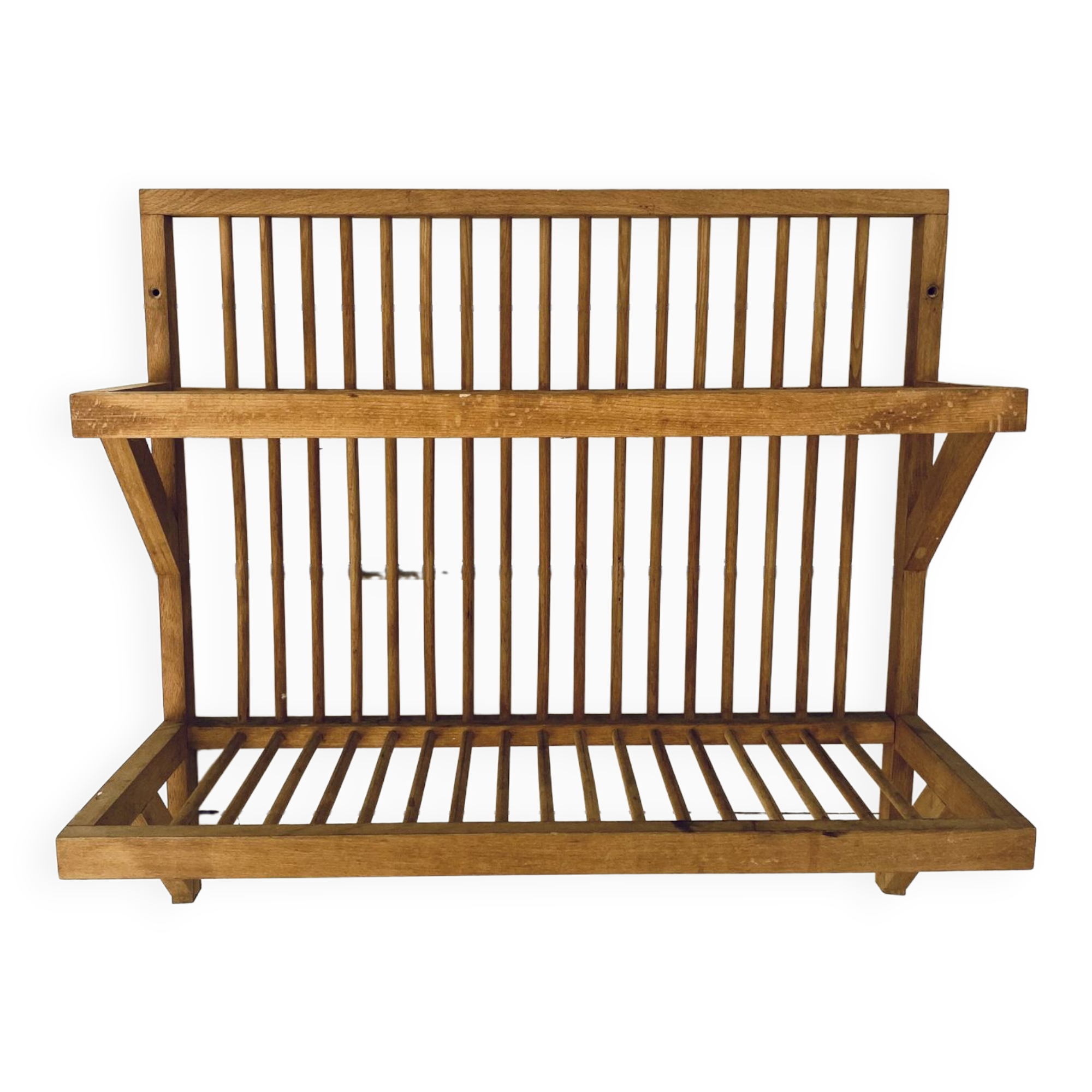 Plate holder wall shelf