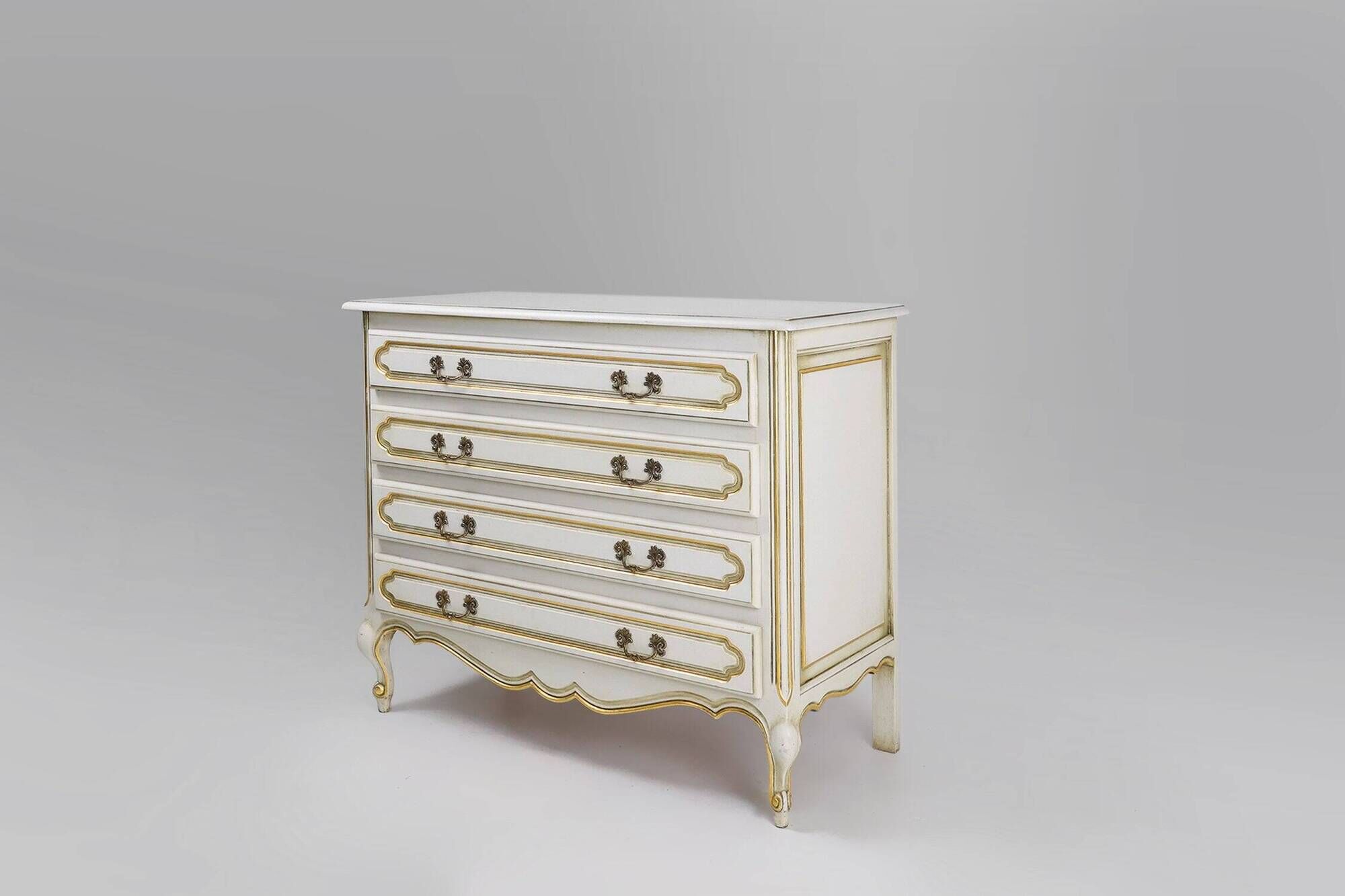 20th Century French Louis XV Chest of Drawers, 1950s